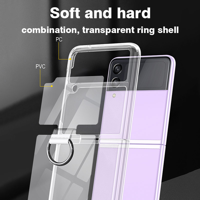 Phone Ring Holder - Odporna na wstrząsy przezroczysta obudowa do