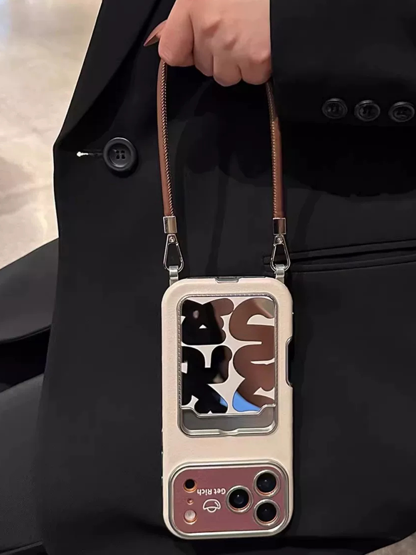 Phone Accessories Case - Luksusowe skórzane etui na telefon z