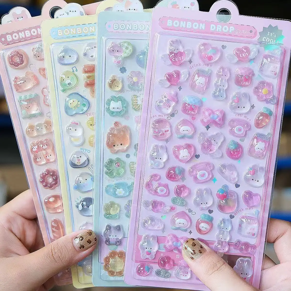 Phone Accessories Quotes - =-=2027 Kawaii Naklejki 3D z Żelowej