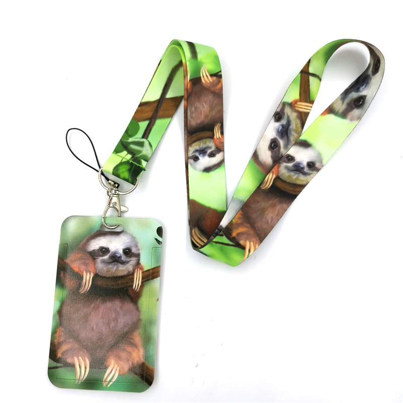 Neck Hanging Phone Holder - Prawdziwe zwierzę lenistwo Anime smycz uchwyt