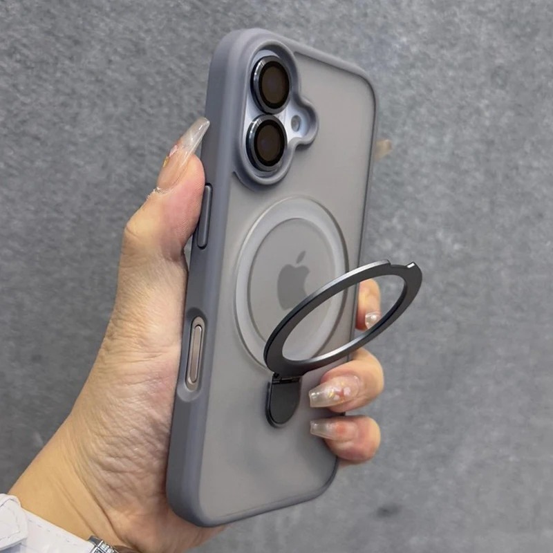 Phone Accessories Ring Holder - Matowe etui na telefon z uchwytem