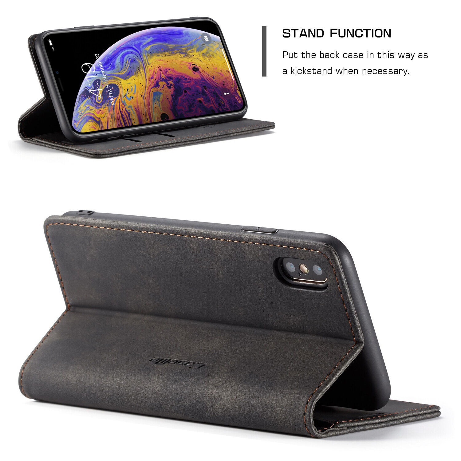 Skórzane etui z klapką na iPho – Phone Accessories Logo recenzja i cena