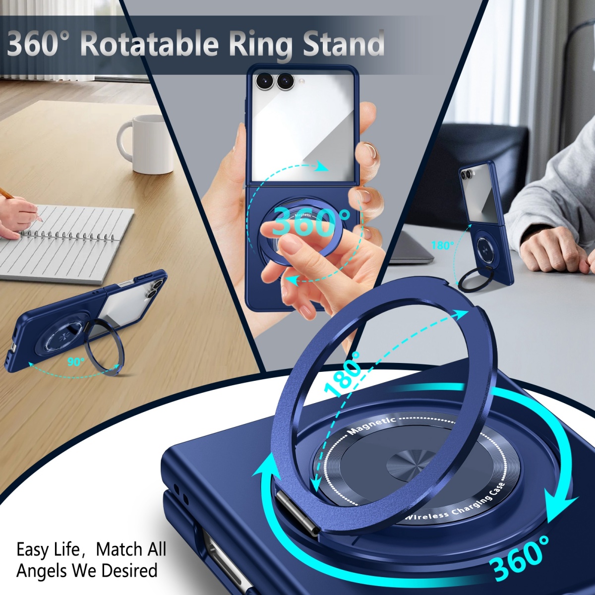 Magnetyczny metalowy obrotowy  – Phone Accessories Ring Holder recenzja i cena