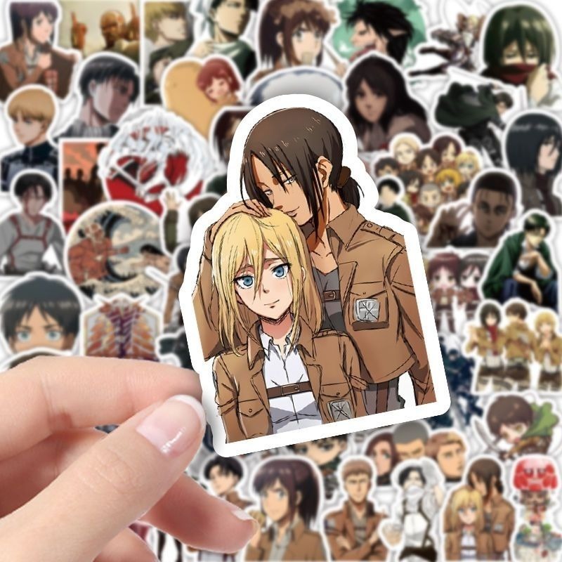 60 szt. Naklejek Anime Atak Ty – Phone Accessories Quotes recenzja i cena